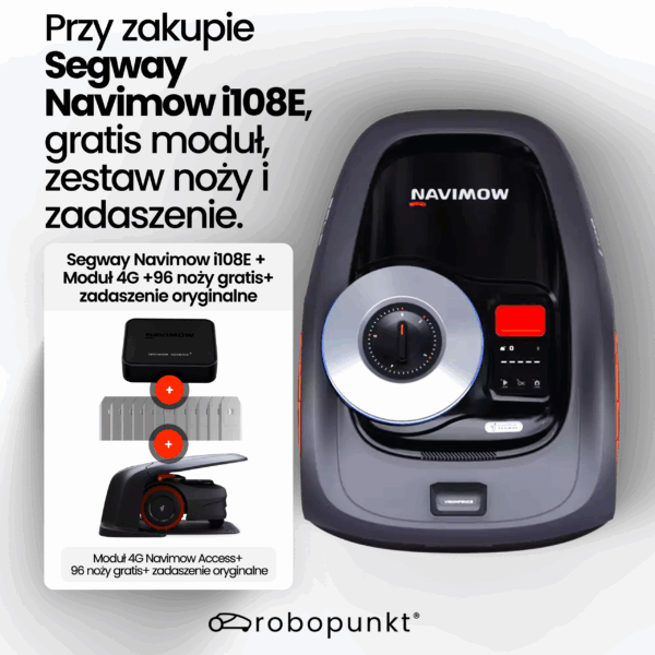 Segway Navimow i108E + Moduł 4G +96 noży gratis