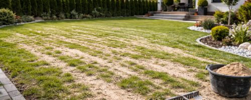 Piaskowanie trawnika – kiedy i jak? Piaskowanie trawnika